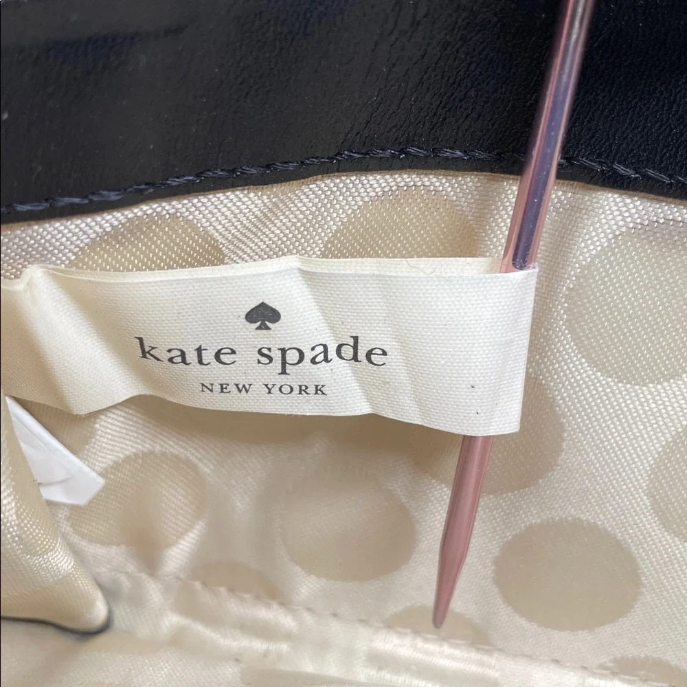 KATE SPADE New York Cedar Street Perforated Lacey Wallet Black Leather